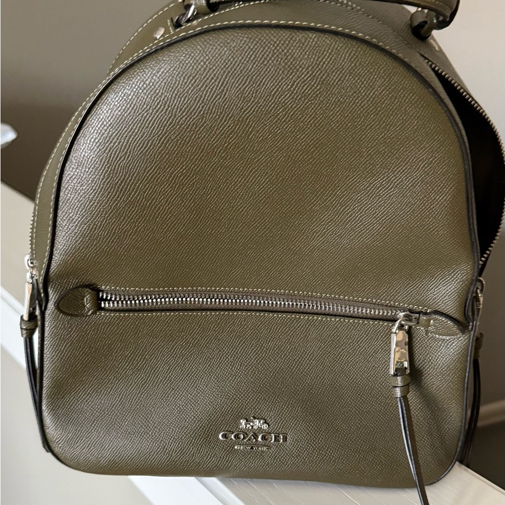 Coach Dark Green Leather Bag